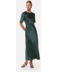 Whistles - Avery Satin Twist Dress - Lyst