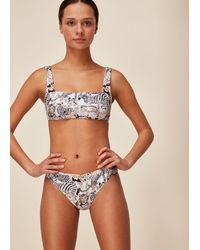 Whistles - Safari Print Bikini Top - Lyst