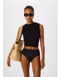 Whistles - Textured Gingham Bikini Bottom - Lyst