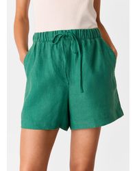 Whistles - Linen Elasticated Short - Lyst