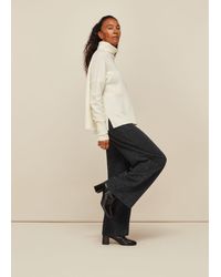 Whistles - Sparkle Ponte Wide Leg Trouser - Lyst