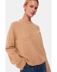 Whistles - Cozy Wool Blend Crew Sweater - Lyst