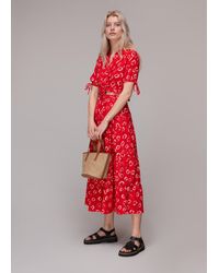 Whistles - Tie Dye Floral Tiered Skirt - Lyst