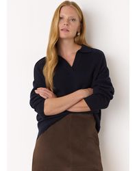 Whistles - Wool Collar Neck Knit - Lyst