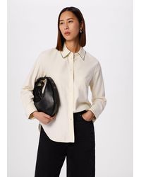 Whistles - Embroidered Collar Shirt - Lyst