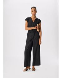 Whistles - Linen Wrap Jumpsuit - Lyst