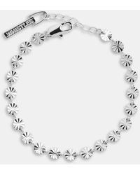 Whistles - Textured Circle Chain Bracelet - Lyst