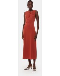 Whistles - Saoirse Twist Jersey Dress - Lyst