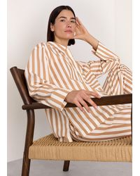 Whistles - Cotton Stripe Pyjama Shirt - Lyst