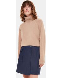 Whistles - Indigo Denim Wrap Mini Skirt - Lyst