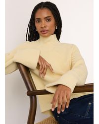 Whistles - Rib Cable High Neck Jumper - Lyst