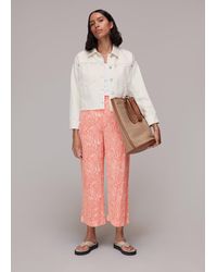 Whistles - Woodland Animal Print Trouser - Lyst