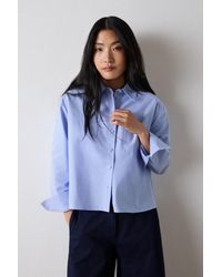 Whistles - Boxy Oxford Cotton Shirt - Lyst