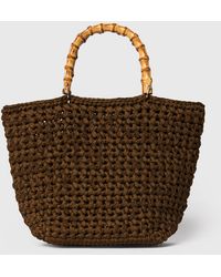 Whistles - Bamboo Handle Crochet Bag - Lyst
