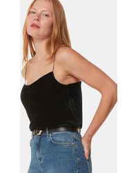 Whistles - Velvet Cowl Neck Cami Top - Lyst