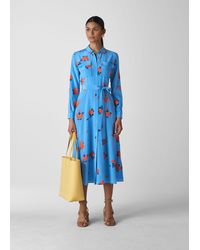 whistles elfrida snake print dress