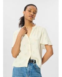 Whistles - Floral Button Front Shirt - Lyst