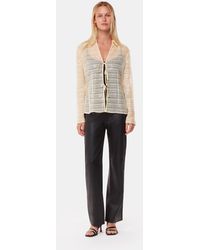 Whistles - Sequin Tie Front Top - Lyst