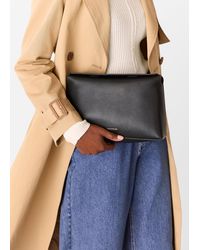 Whistles - Fia Foldtop Clutch Bag - Lyst