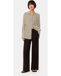 Whistles - Angled Stripe Tie Detail Shirt - Lyst