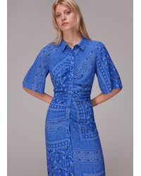 Whistles - Bandana Spot Print Shirt Dress - Lyst