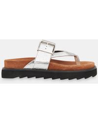 Whistles - Sutton Toe Post Buckle Sandal - Lyst