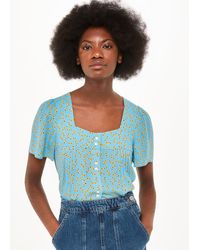 Whistles - Floral Crescent Top - Lyst