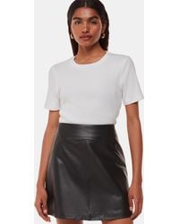 Whistles - Petite Leather A Line Skirt - Lyst