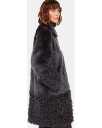 Whistles - Cossma Shearling Longline Coat - Lyst