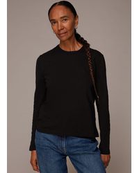Whistles - Organic Long Sleeve Emily Top - Lyst