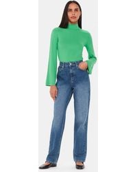Whistles - Wide Sleeve High Neck Top - Lyst