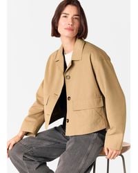 Whistles - Short Cotton Trench Jacket - Lyst