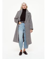 Whistles - Petite Celia Houndstooth Wrap Coat - Lyst