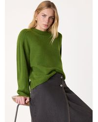 Whistles - Wool Mix Seam Detail Knit - Lyst