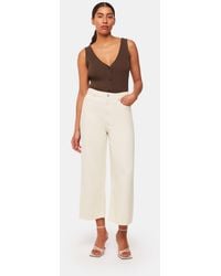 Whistles - Wide Leg Cropped Jean - Lyst