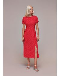Whistles - Petite Diagonal Fleck Dobby Dress - Lyst