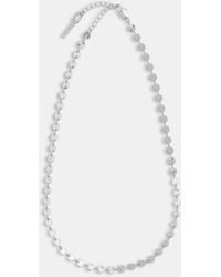 Whistles - Textured Circle Chain Necklace - Lyst