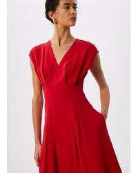 Whistles - Panel Linen Blend Dress - Lyst