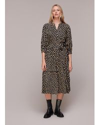 Whistles - Twisting Tulips Trapeze Dress - Lyst
