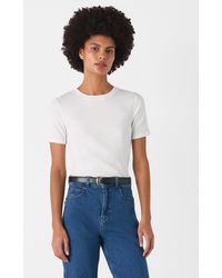 Whistles - Ultimate Rib Crew Neck T-shirt - Lyst