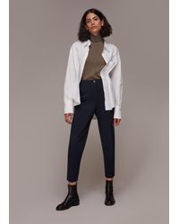 Whistles - Lila Tapered Ponte Trouser - Lyst
