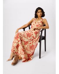 Whistles - Floral Lily Dobby Maxi Dress - Lyst