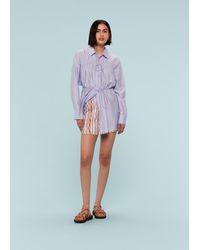 Whistles - Wiggle Stripe Mini Skirt - Lyst