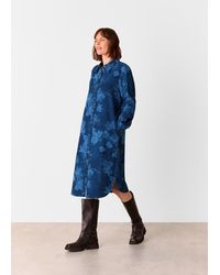 Whistles - Chalk Print Shirt Dress - Lyst