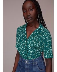 Whistles - Sahara Cat Alena Pyjama Shirt - Lyst