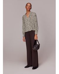 Whistles - Wiggle Print Silk Shirt - Lyst
