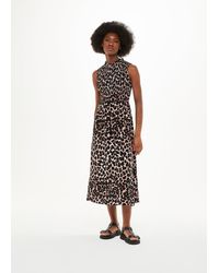 Whistles - Heidi Leopard Spot Midi Dress - Lyst