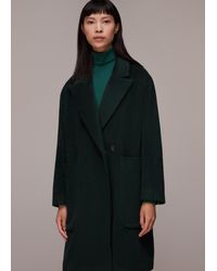 Whistles - Lola Wool Mix Cocoon Coat - Lyst