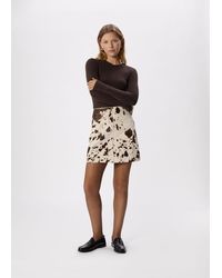 Whistles - Cow Print A Line Skirt - Lyst