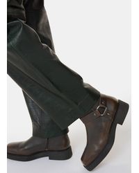 Whistles - Matteo Burnished Biker Boot - Lyst